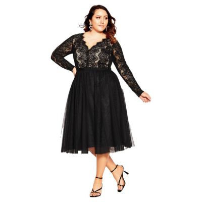 CITY CHIC Women's Rare Beauty Dress