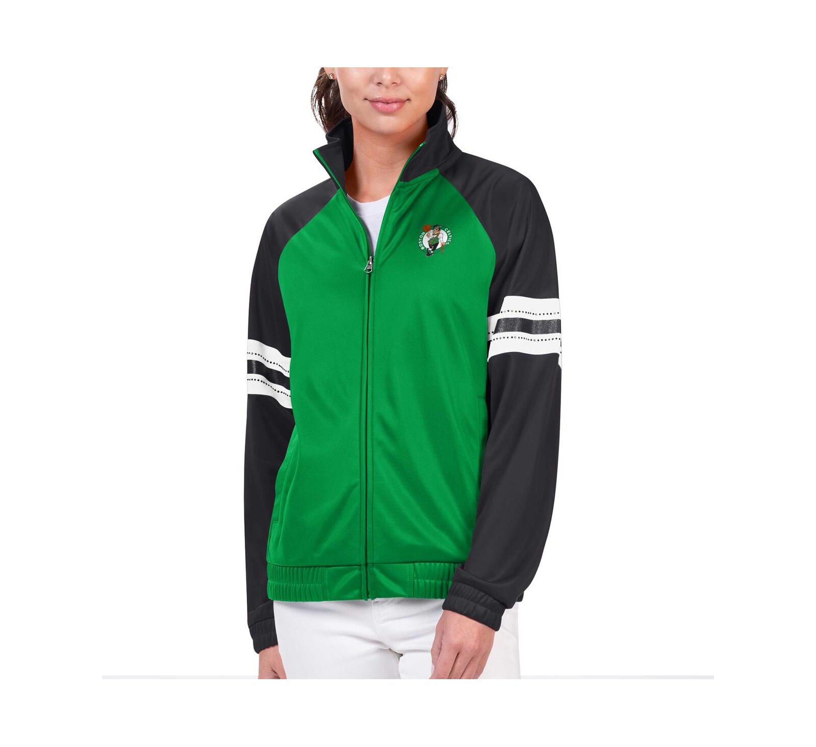 Женская спортивная куртка G-III 4Her by Carl Banks Boston Celtics Kelly Green с пайетками
