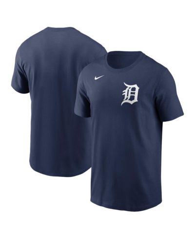 Nike Мужская футболка Detroit Tigers Fuse Wordmark, темно-синяя
