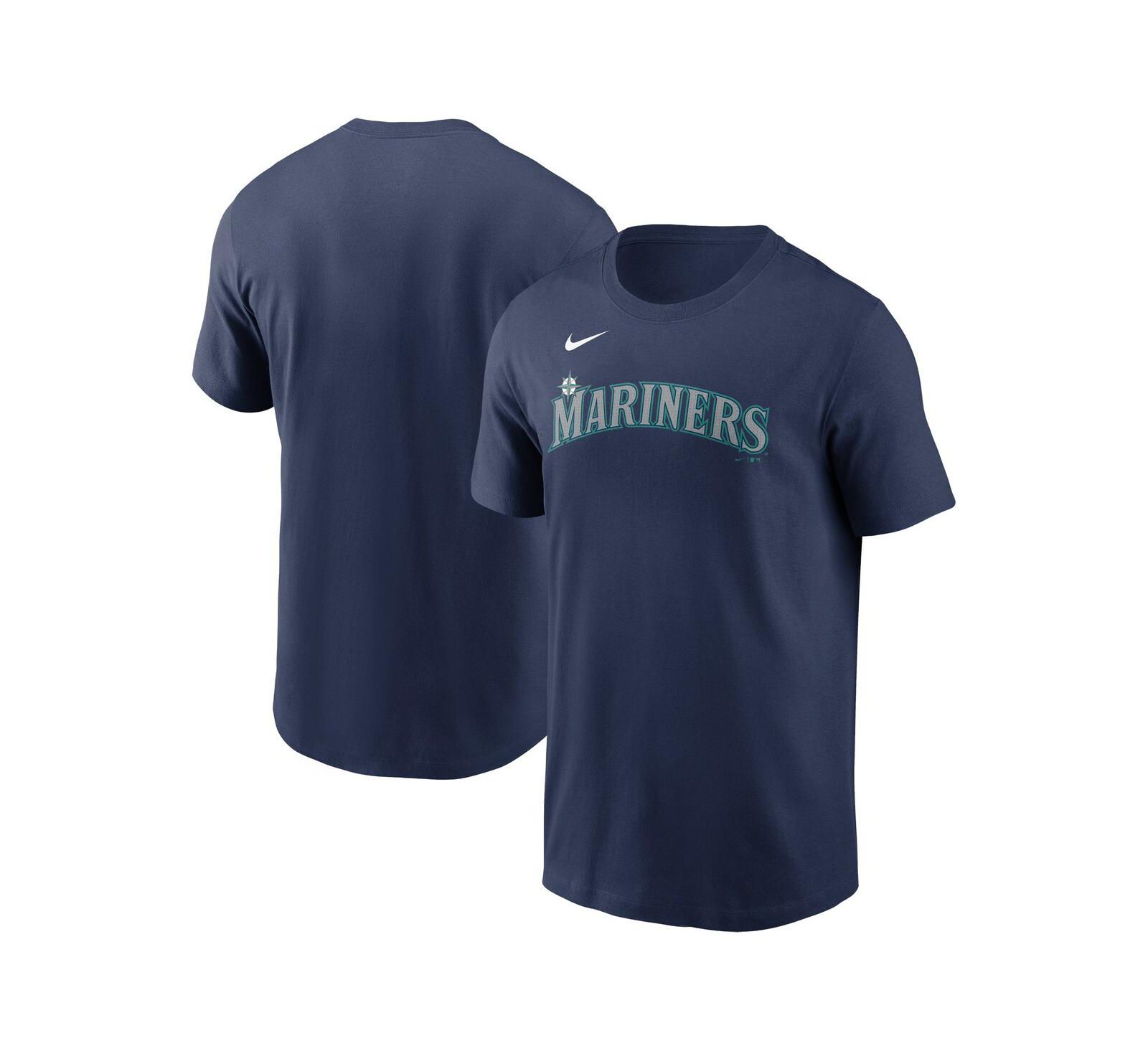 Men's Nike Navy Seattle Mariners Fuse Wordmark T-shirt