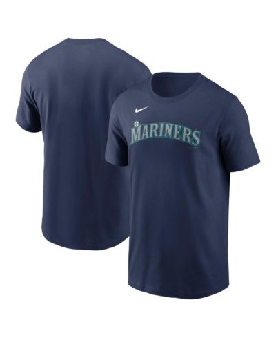 Мужская футболка Nike Navy Seattle Mariners Fuse Wordmark T-shirt