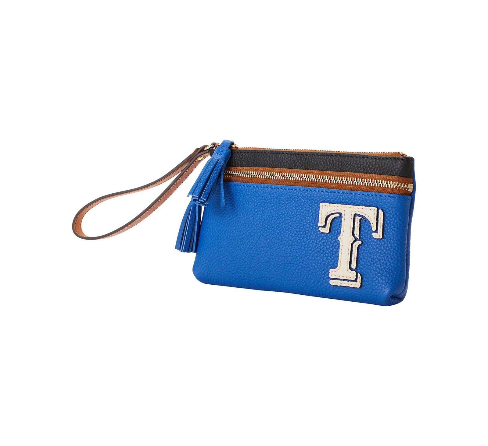 Мужской и женский клатч Dooney & Bourke Texas Rangers Infield Double-Zip Wristlet