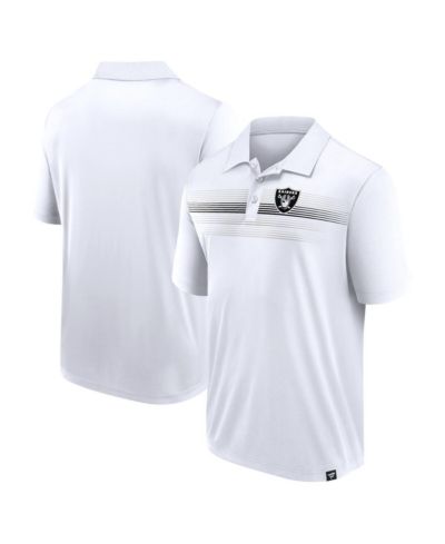 Men's Fanatics White Las Vegas Raiders Victory For Us Interlock Polo Shirt