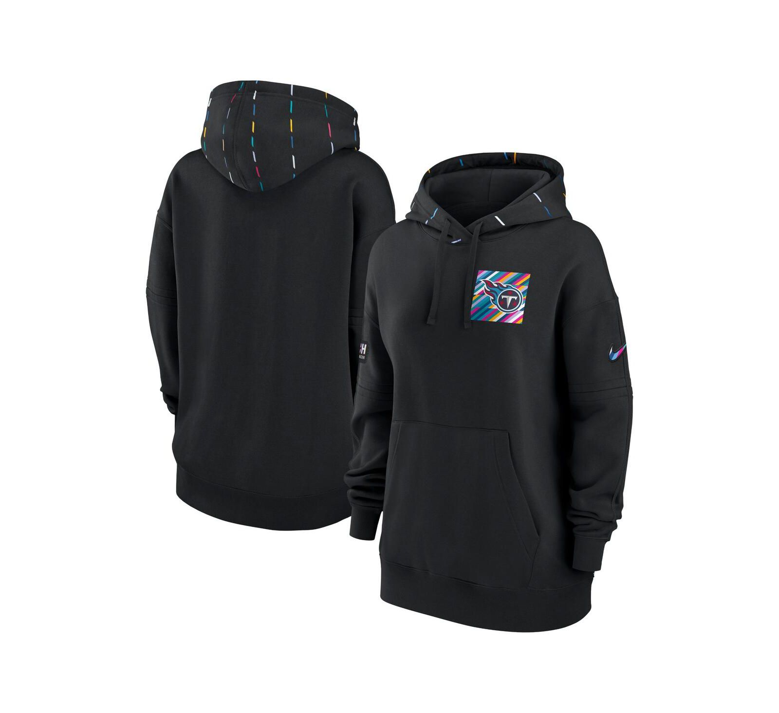 Nike Женское худи Crucial Catch Club Pullover, цвета Black, Tennessee Titans 2023 NFL