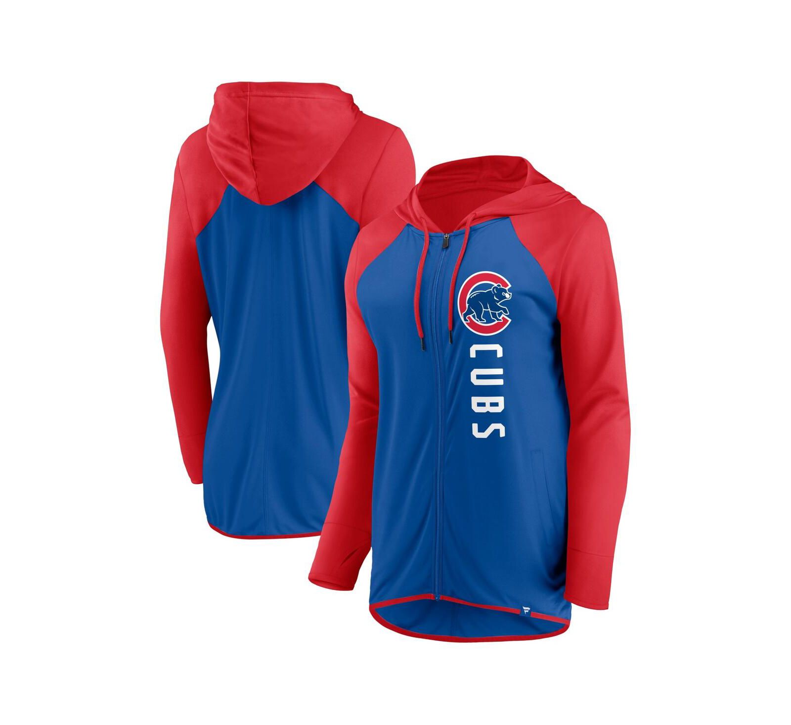 Женское худи-куртка Fanatics Royal Red Chicago Cubs Forever Fan Full-Zip