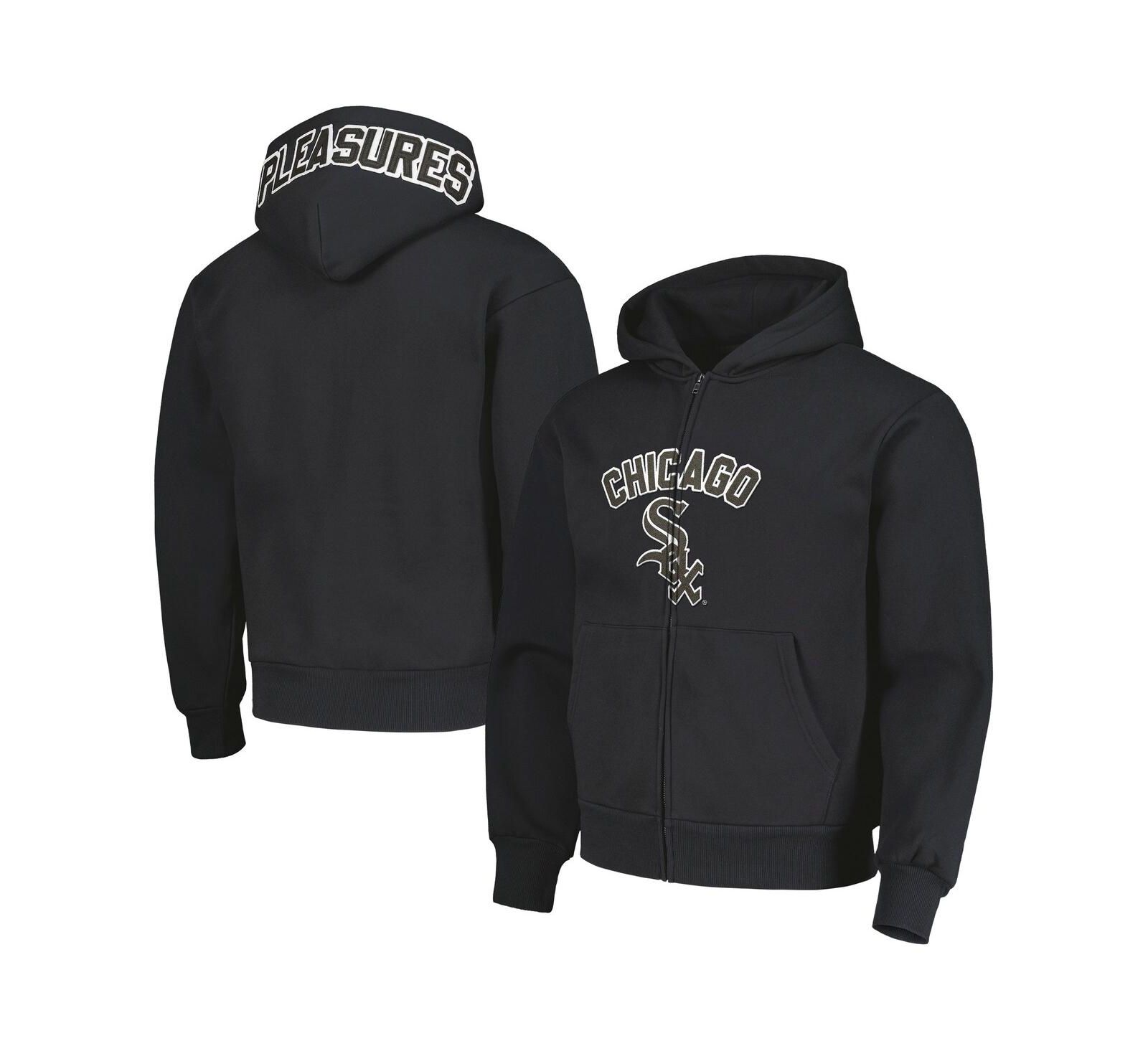 Мужское худи PLEASURES Black Chicago White Sox Full-Zip