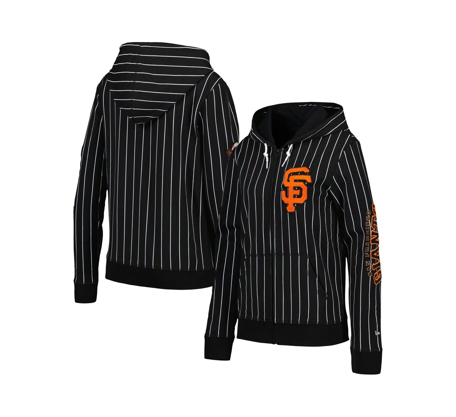 Женская куртка New Era Black San Francisco Giants Pinstripe Full-Zip