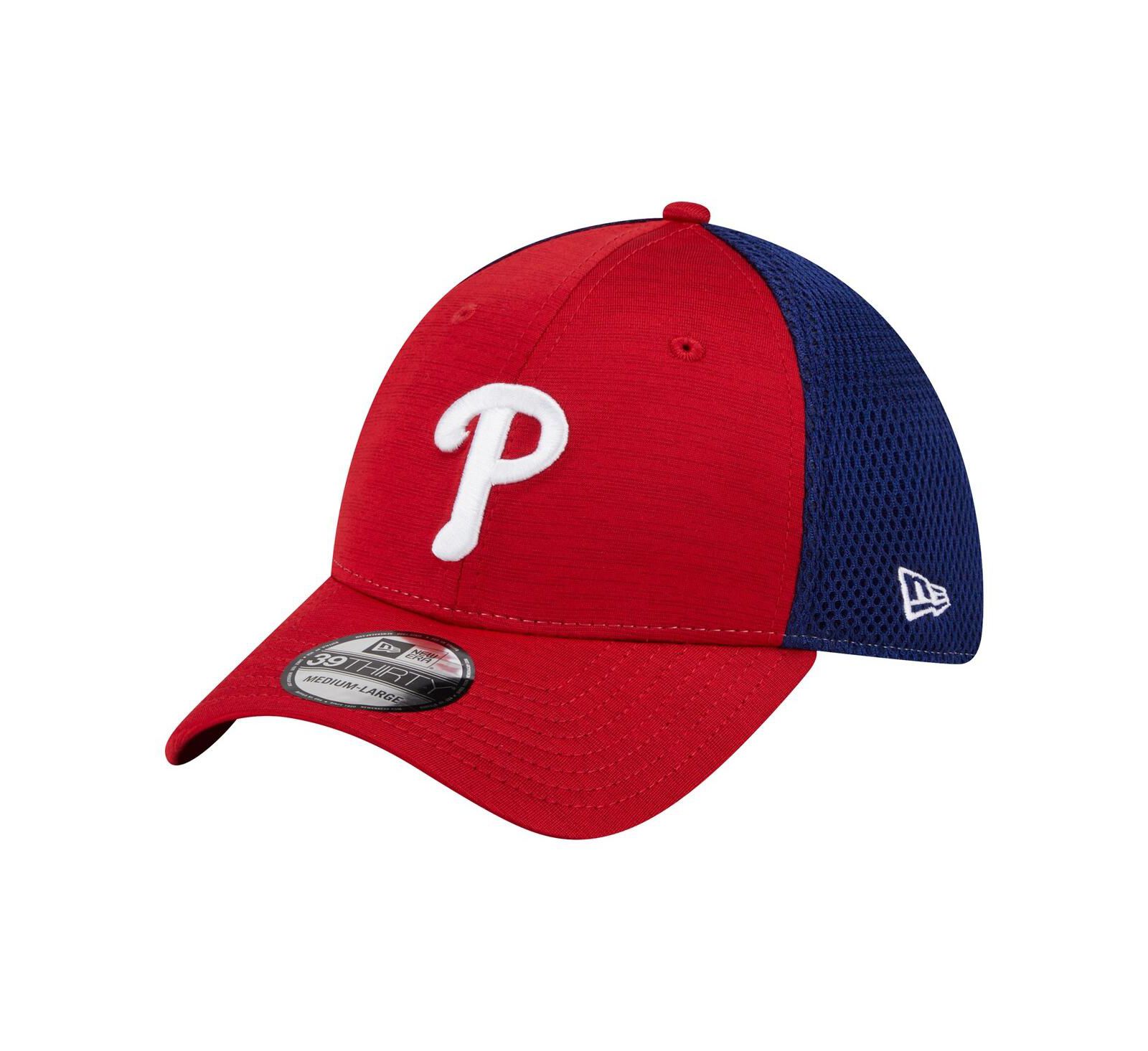Мужская бейсболка New Era Red Philadelphia Phillies Neo 39THIRTY Flex