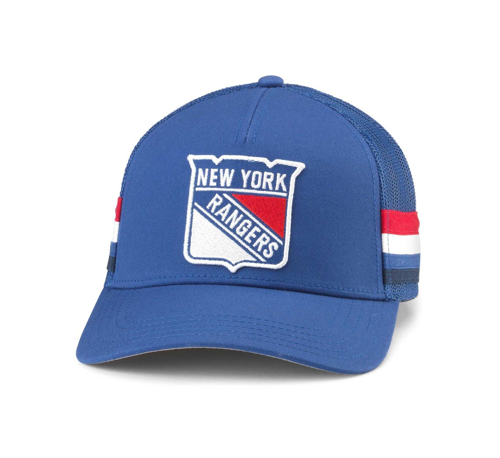 Мужская кепка American Needle Blue New York Rangers HotFoot Stripes Trucker Adjustable