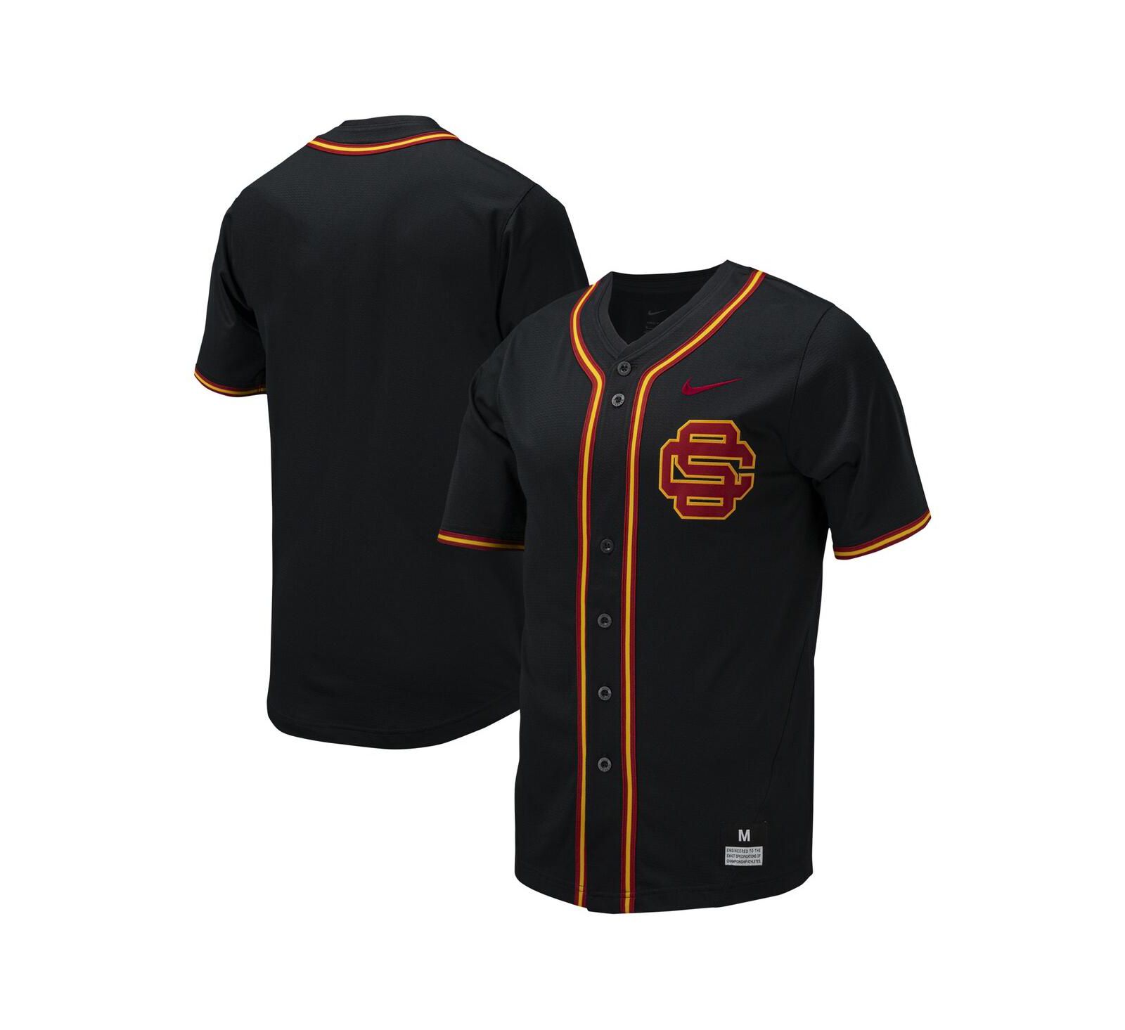 Nike Men's USC Trojans Replica Full-Button Baseball Jersey