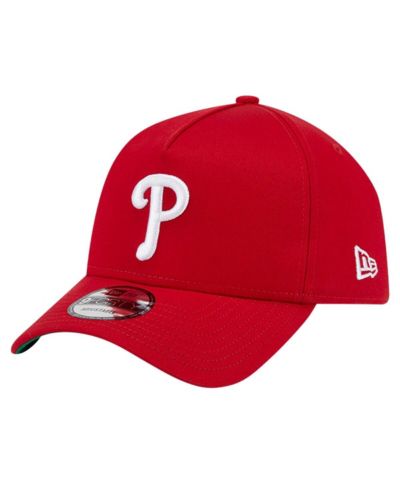 Мужская кепка New Era Red Philadelphia Phillies Team Color A-Frame 9FORTY Adjustable