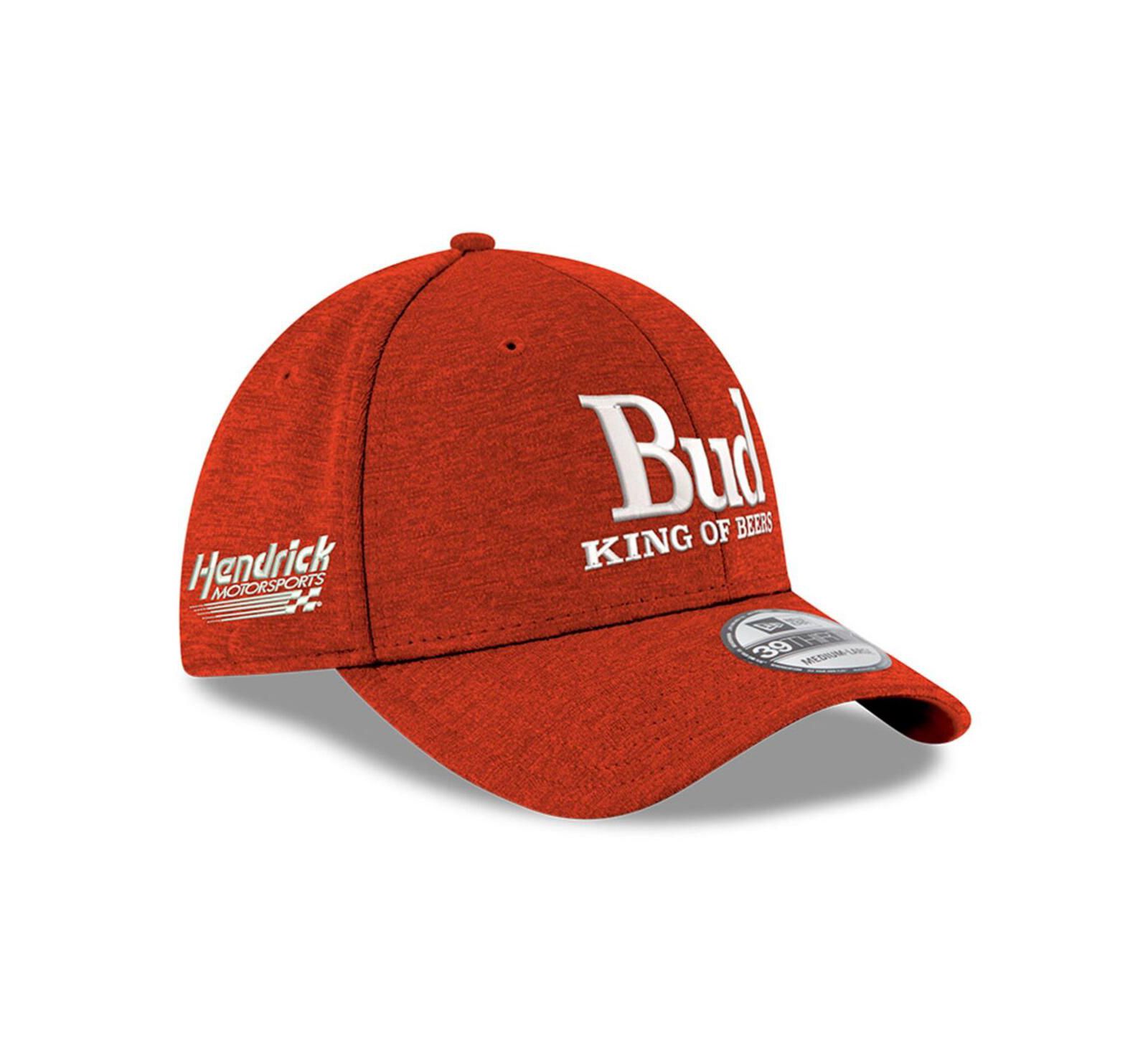 Мужская кепка New Era Hendrick Motorsports Budweiser 39THIRTY Flex, алая
