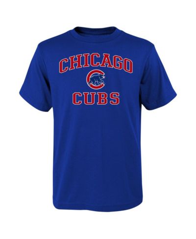 Big Boys Outerstuff Royal Chicago Cubs Heart and Soul T-shirt