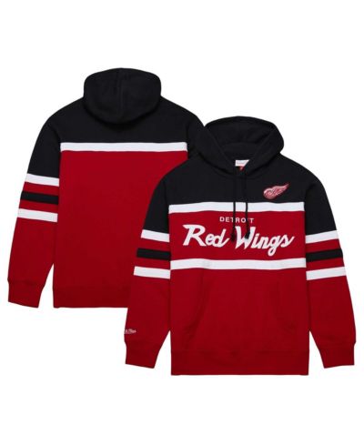 Мужское худи Mitchell & Ness Detroit Red Wings Head Coach, красное с черным