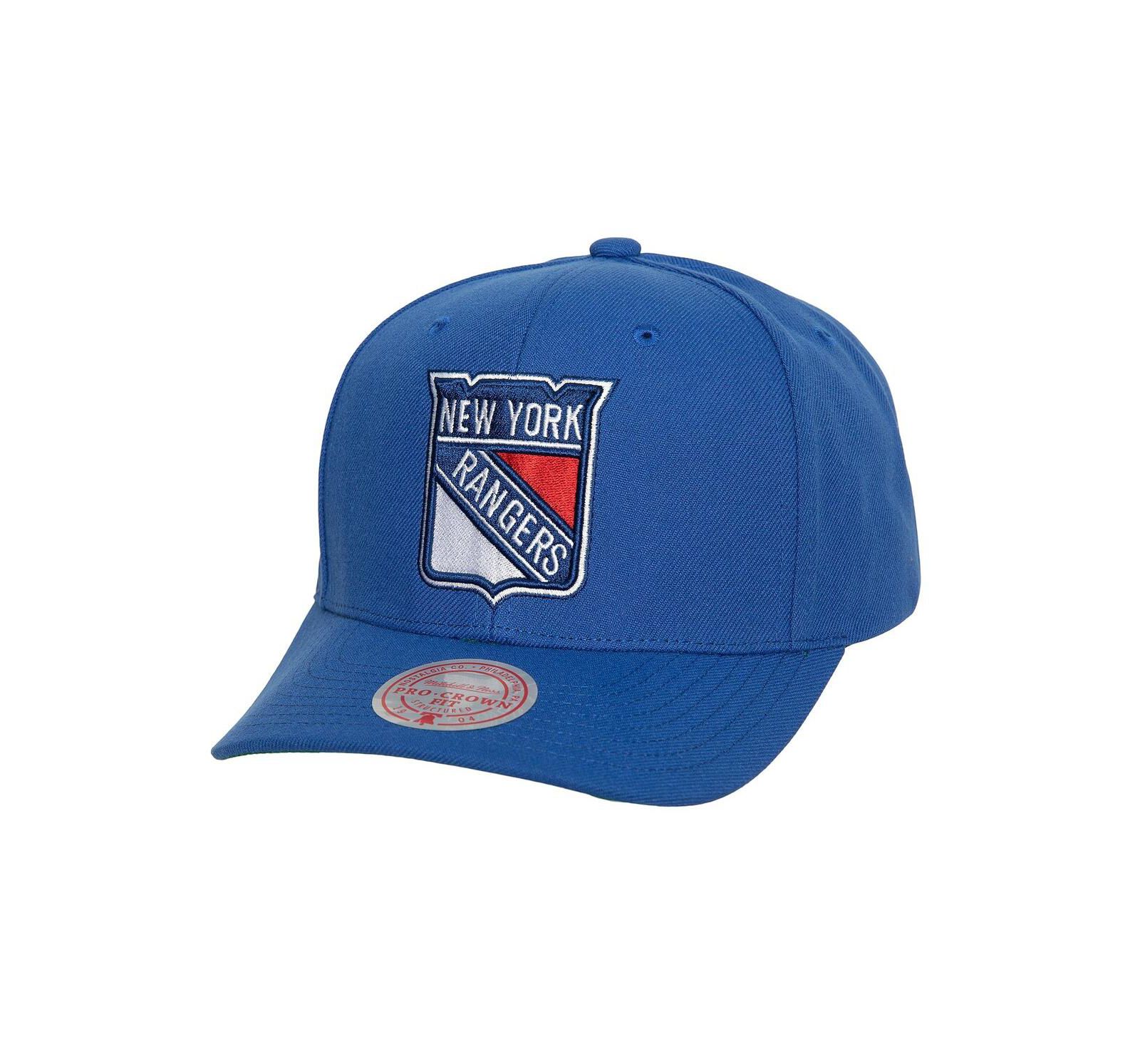 Men's Mitchell & Ness Blue New York Rangers Team Ground Pro Adjustable Hat