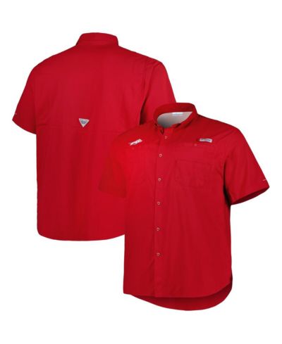 Мужская рубашка Columbia Cardinal Arkansas Razorbacks, Button-Down