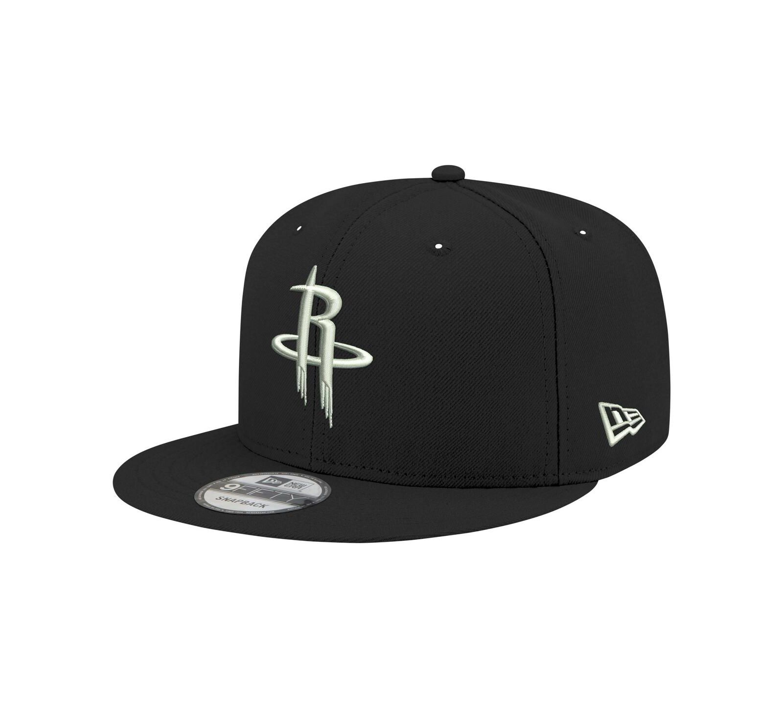 Мужская кепка New Era Houston Rockets Black and White 9FIFTY Snapback