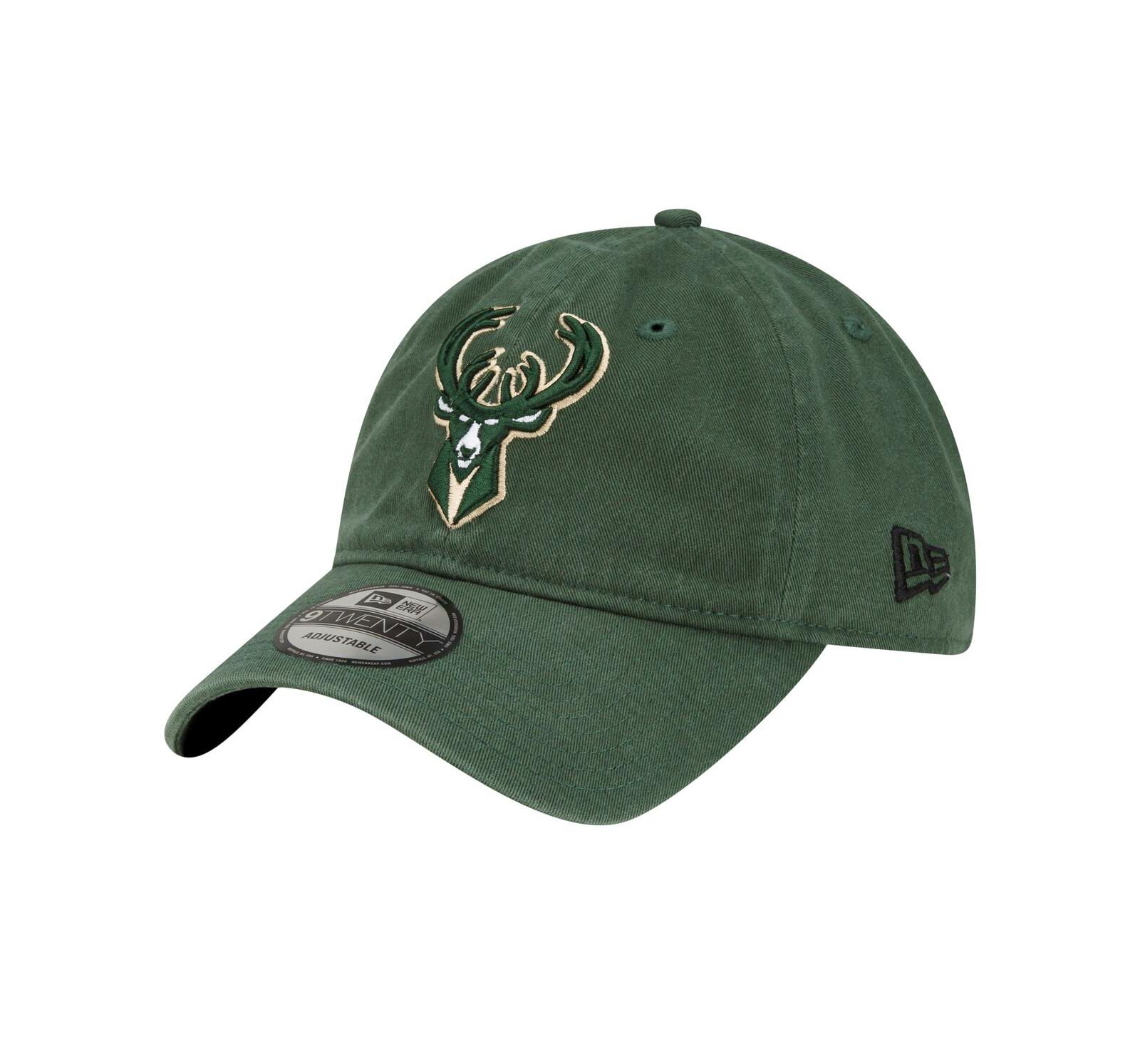 Мужская регулируемая кепка New Era Hunter Green Milwaukee Bucks Team 2.0 9TWENTY