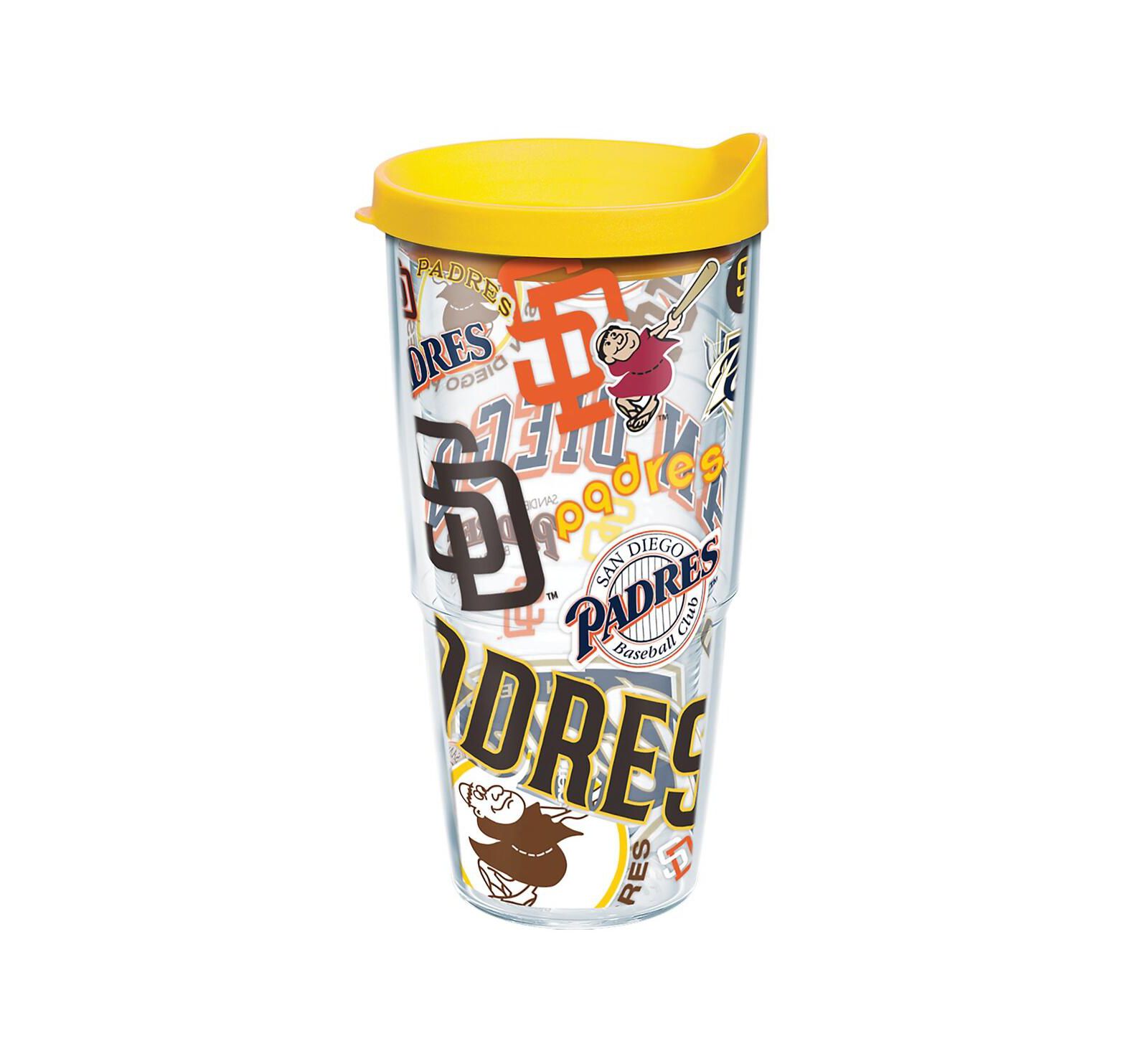 Классический стакан Tervis Tumbler San Diego Padres 24 Oz All Over Classic Tumbler