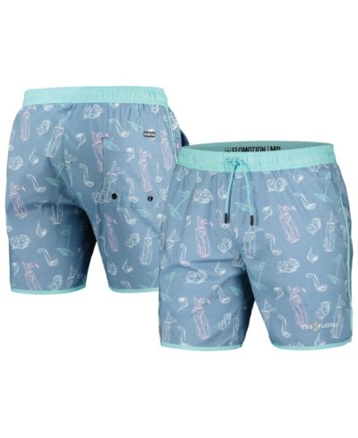 Мужские шорты Flomotion Blue THE PLAYERS Bogey Bag Tri-Blend Volleyshorts