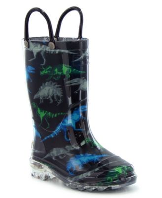 Western Chief Toddler and Little Boy's Dinosaur Friends Lighted Rain Boot
