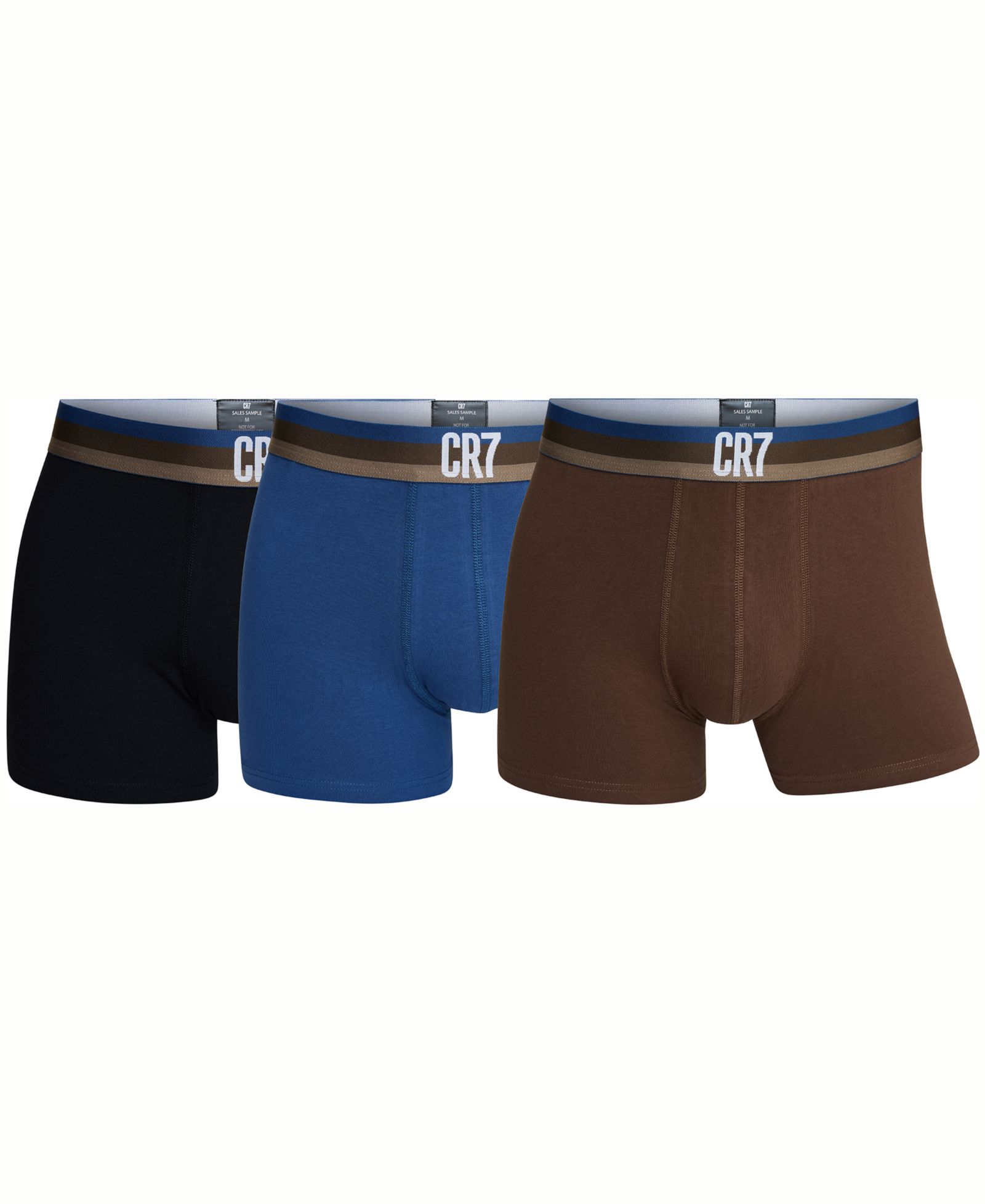 CR7 Men's Cotton Blend Trunks, Pack of 3