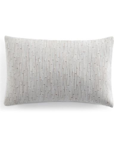 Декоративная наволочка Donna Karan Home Embroidered Block, 11" x 22"