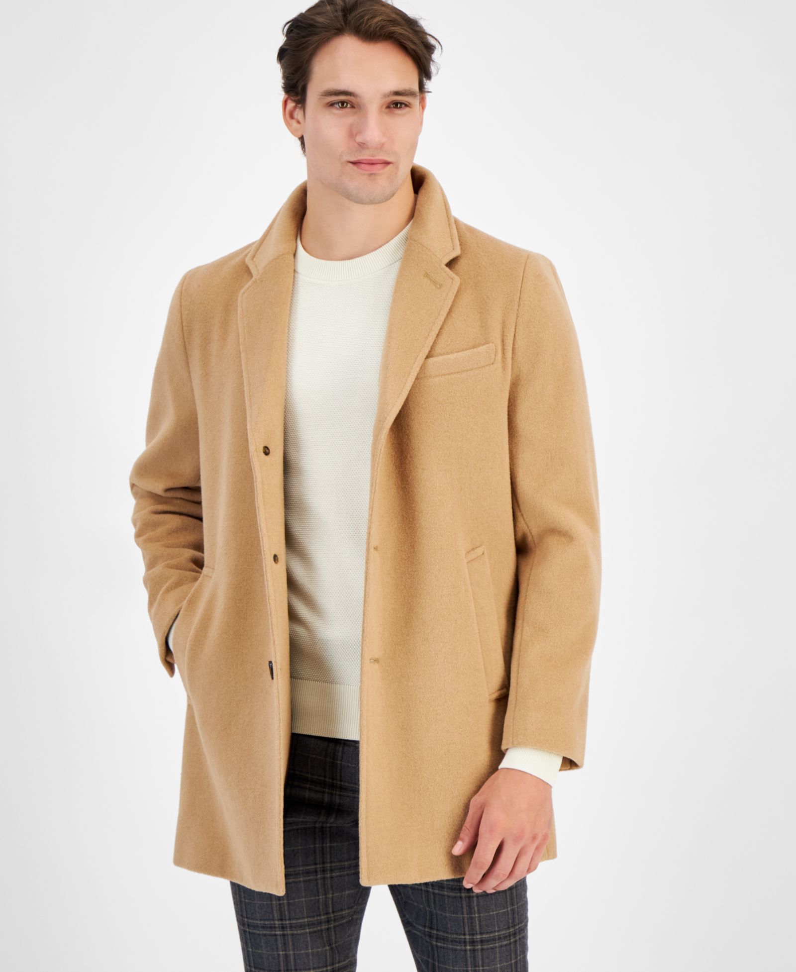 Michael Kors Men's Wool-Blend Car Coat