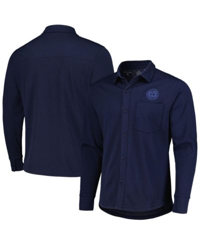 Мужская рубашка-шэкет Antigua Navy Philadelphia Union Streamer Diamond Button-Up