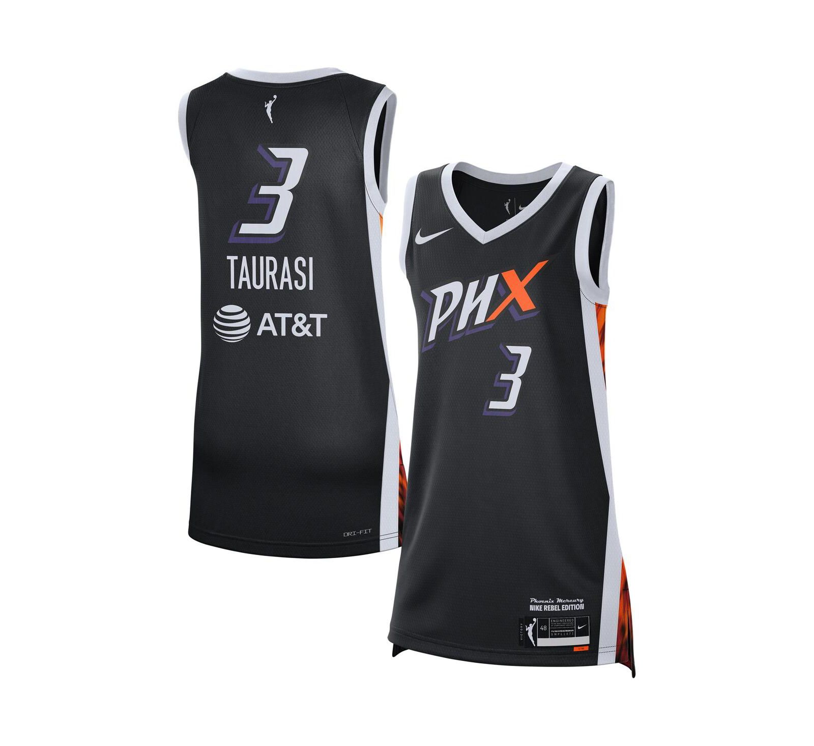 Джерси Nike Women's Diana Taurasi Black Phoenix Mercury 2021 Rebel Edition Victory Player