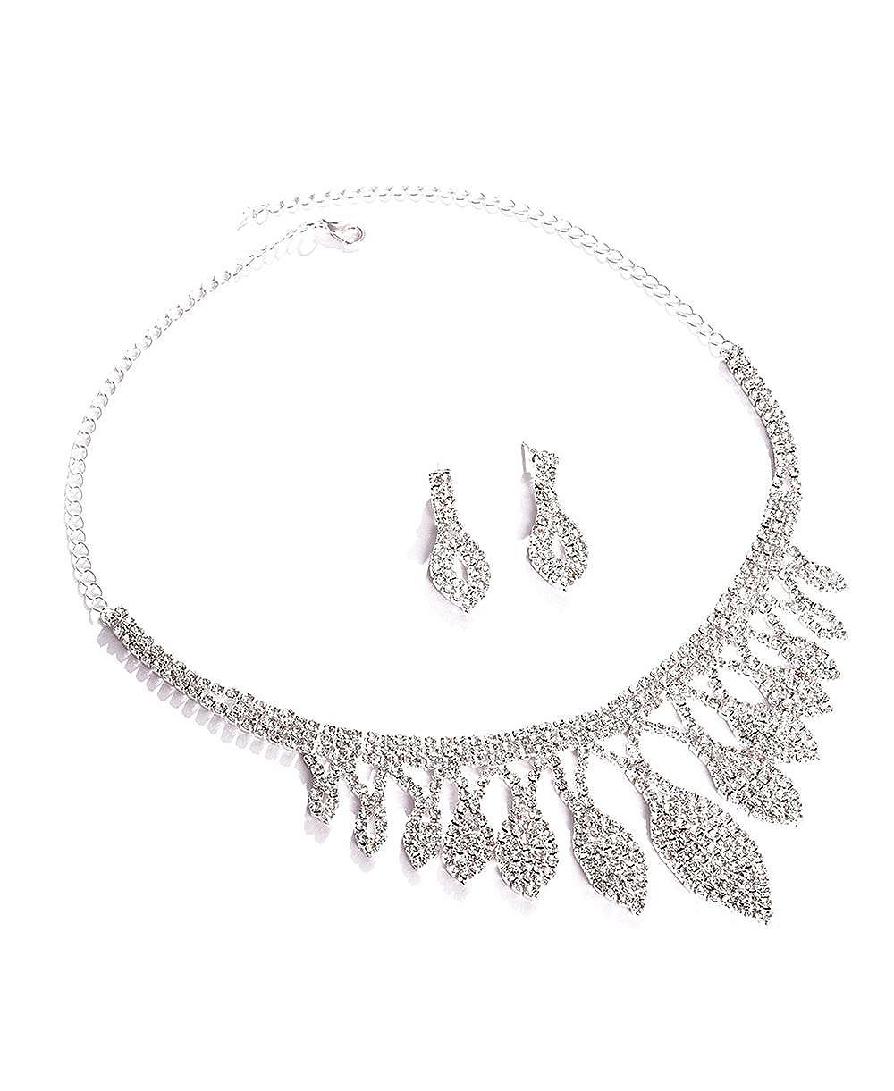 Комплект из колье и серег SOHI Women's Bling Teardrop