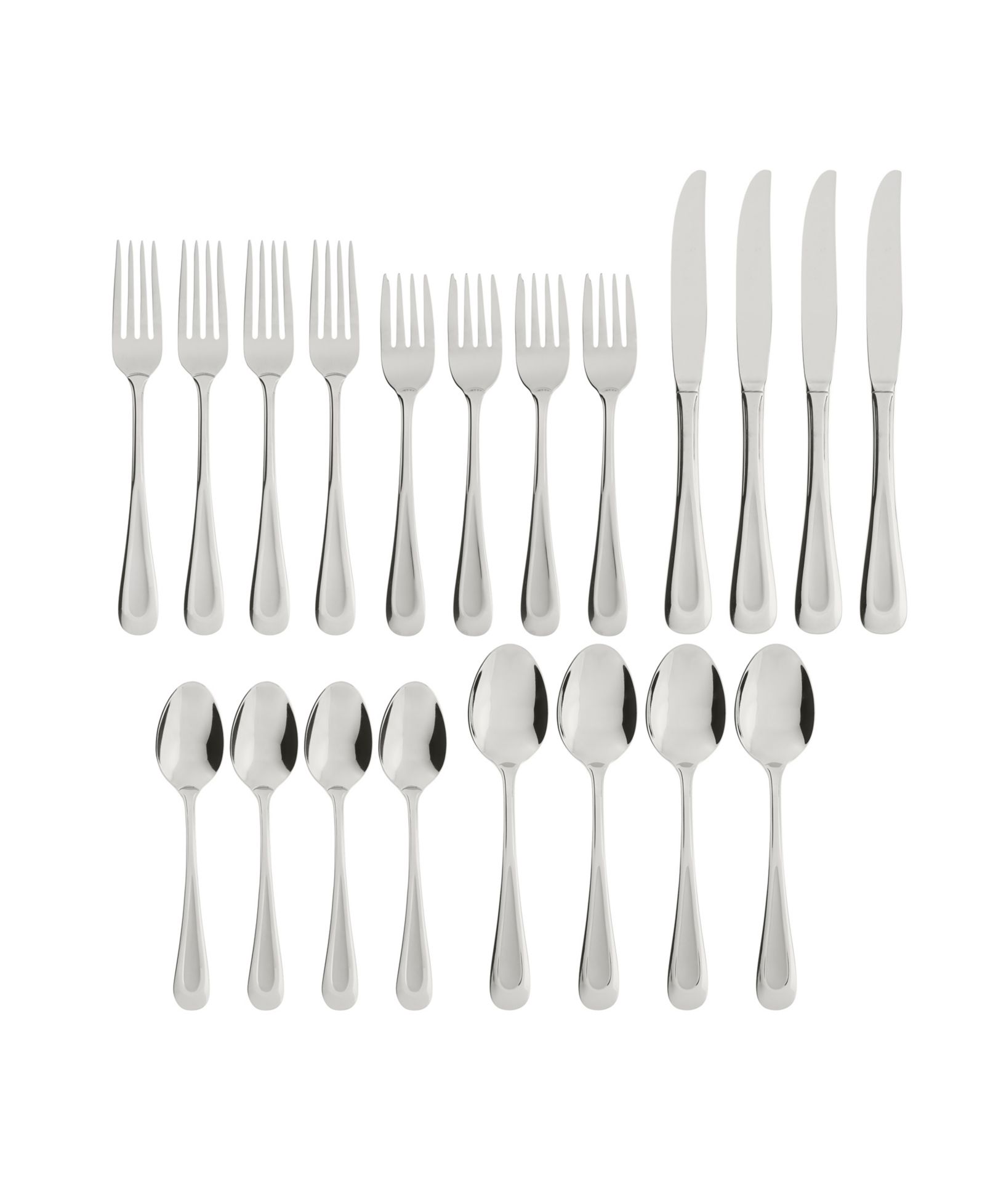Oneida Satin Sand Dune 20 Piece Flatware Set, Service For 4