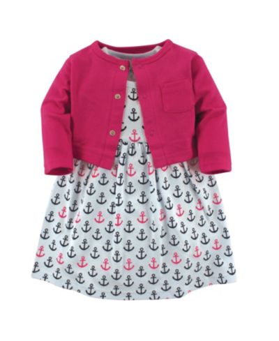 Luvable Friends Dress and Cardigan
