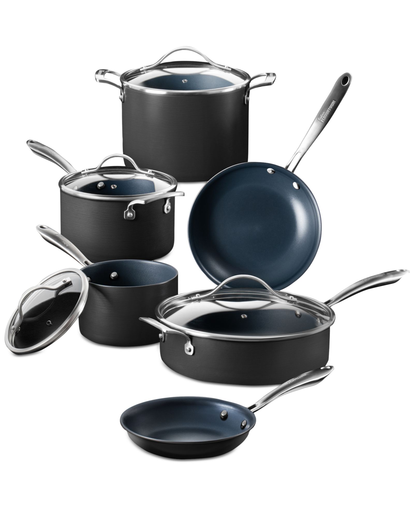 Guy Fieri's Flavortown набор кухонной посуды из анодированного титана, 10-Pc. Set
