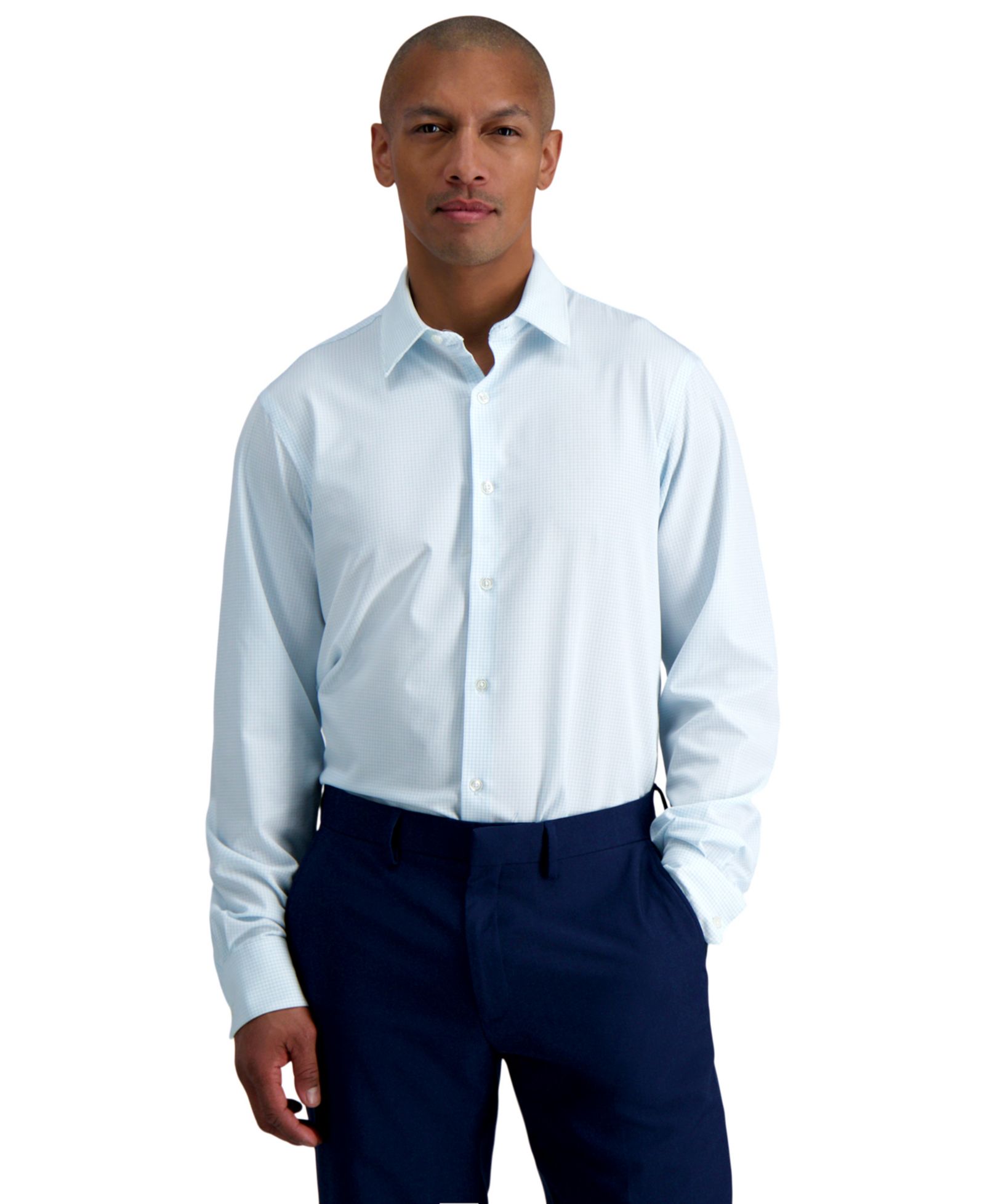 Мужская рубашка Haggar® Smart Wash® Slim Fit