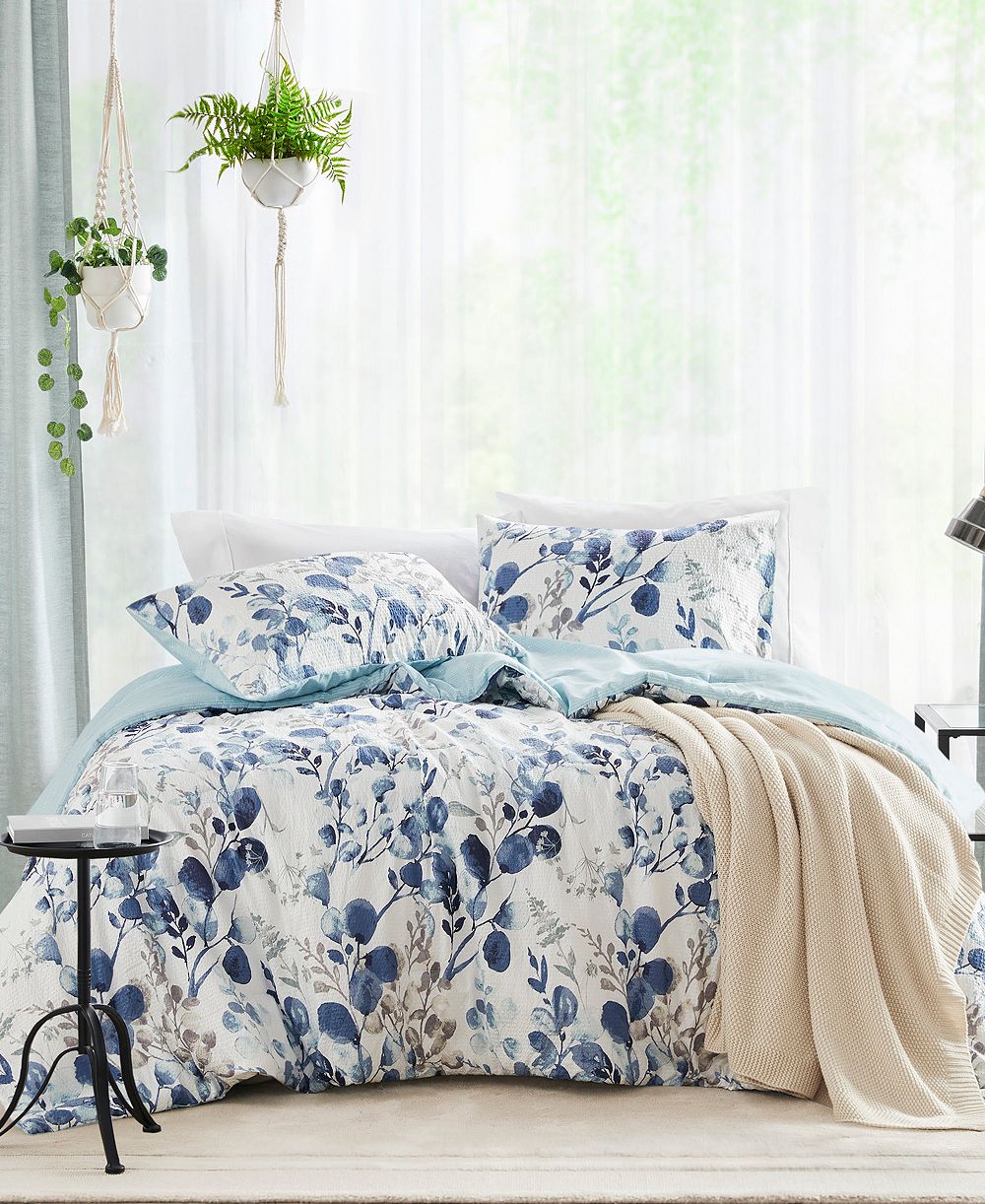 510 Design Gabby Reversible Floral Botanical Seersucker 2-Pc. Comforter Set, Twin/Twin XL