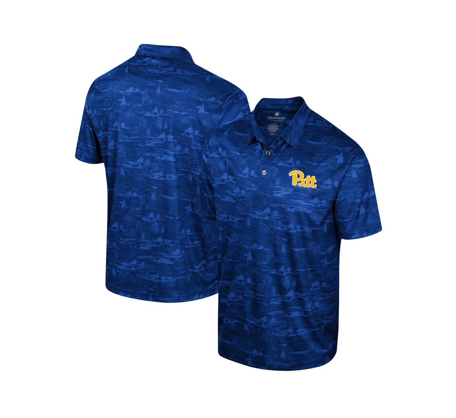 Мужская рубашка-поло Colosseum Royal Pitt Panthers Daly Print