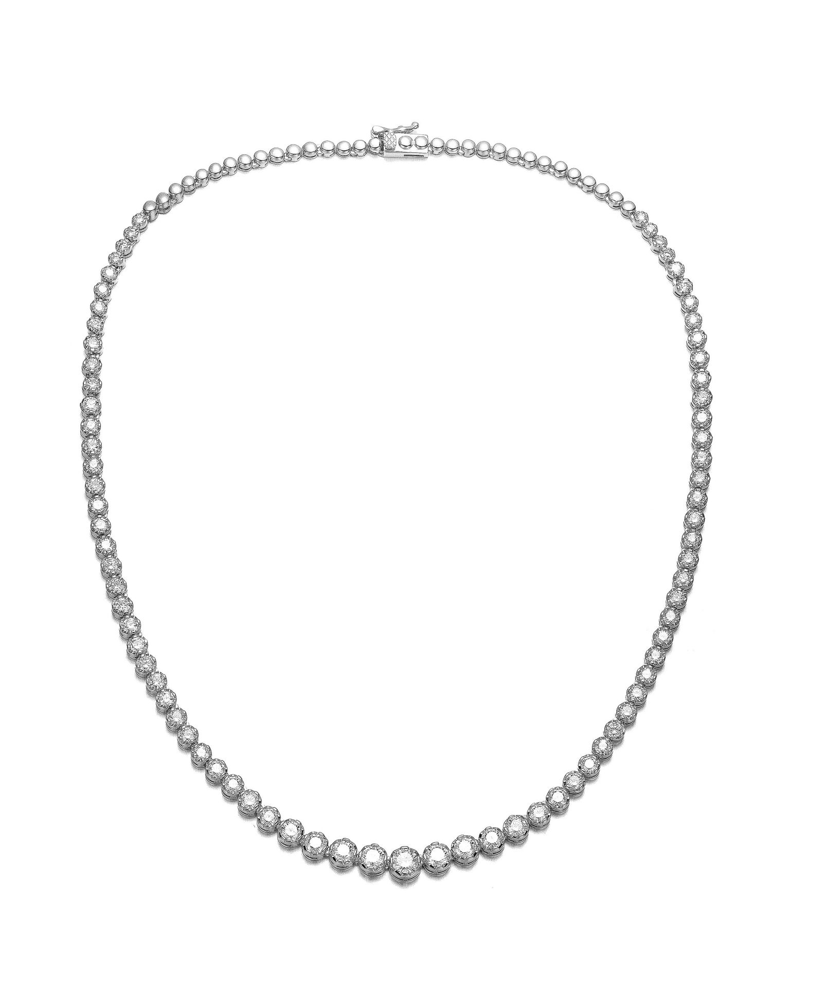 Genevive Timeless ожерелье-чокер с градуированным размером CZ из стерлингового серебра