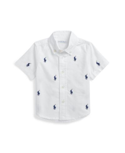 Детская рубашка Polo Ralph Lauren Pony Oxford с коротким рукавом