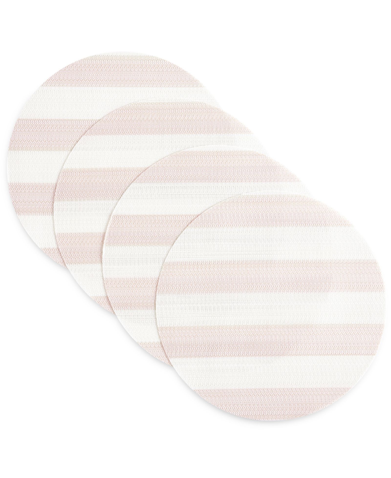 Подставки под тарелки Town & Country Living Basics Cabana Stripe Indoor/Outdoor, 4-Pack Set, Reversible, 15" Round