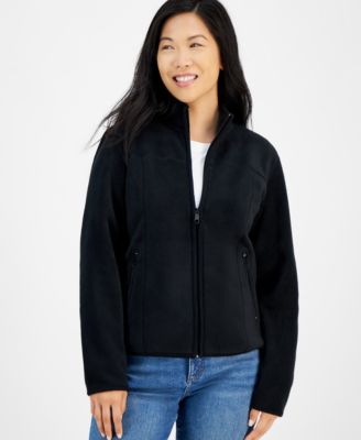 Style & Co Petite Polar Fleece Zip-Front Jacket, Created for Macy's
