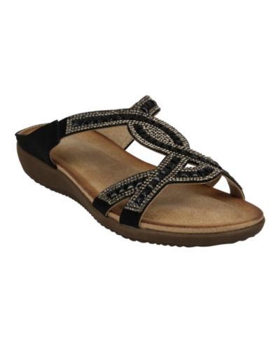 GC Shoes Женские Alora декорированные сандалии-шлепанцы