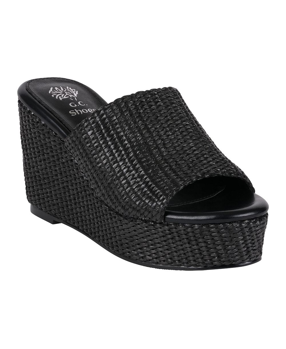 GC Shoes Women's Vivica Espadrille Slide Wedge Sandals
