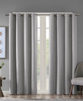 SunSmart шторы Maya Heathered Blackout, одна панель с люверсами, подходит для штанги 1.25", 50" W x 54" L