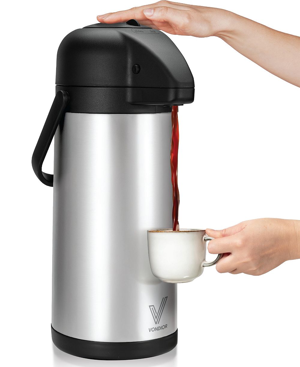 Термос VONDIOR Thermal Coffee Carafe, 85 oz, Insulated Stainless Steel