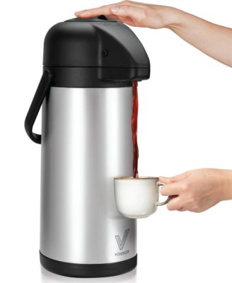 VONDIOR Thermal Coffee Carafe 85 oz, Insulated Stainless Steel Hot Cold Beverage Dispenser