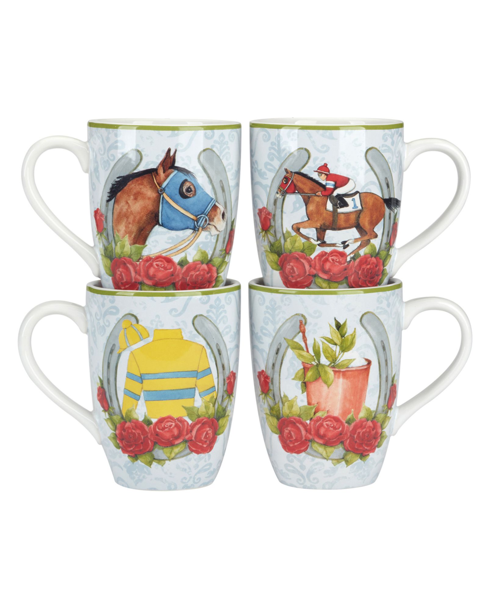 Certified International набор из 4 кружек Derby Day at the Races