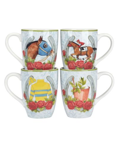 Certified International набор из 4 кружек Derby Day at the Races