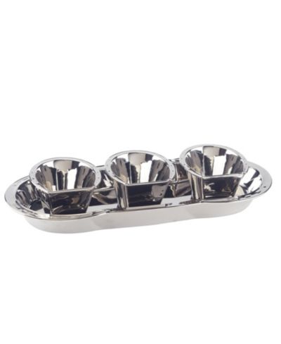 Certified International Derby Day at the Races Silver Plated 3-D Horseshoe 4 Pc Tray Set