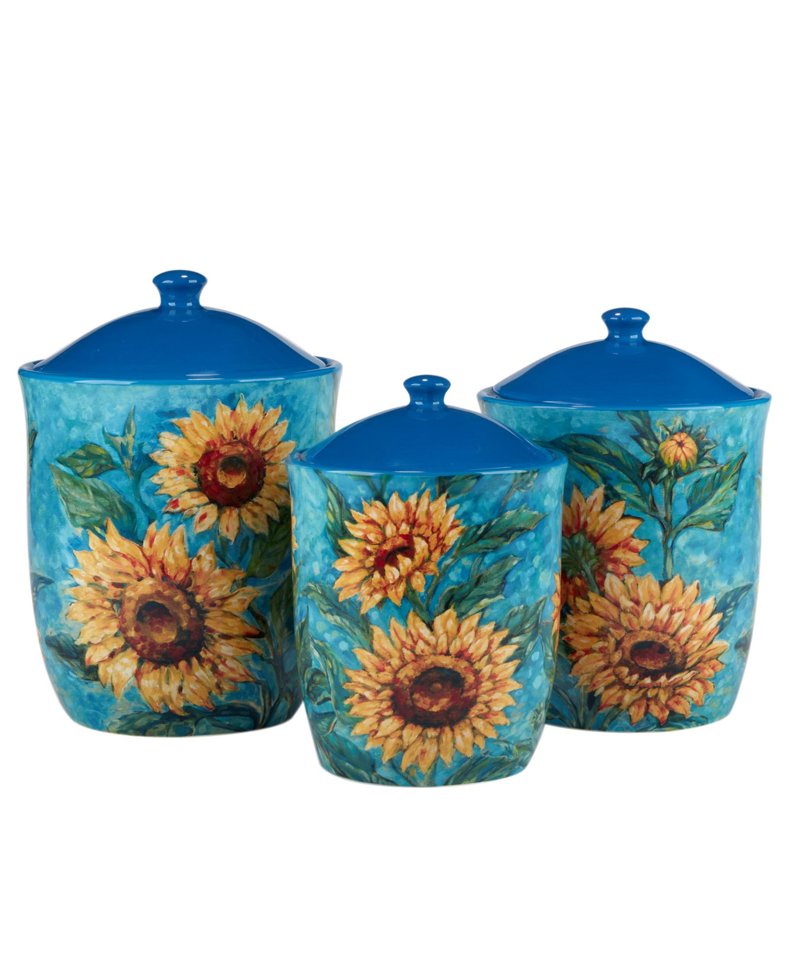 Certified International Набор банок Golden Sunflower, 3 шт.